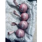 Karácsonyi gömb szett 3 darab egyedi felirattal