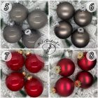 Karácsonyi gömb szett 4 darab egyedi felirattal