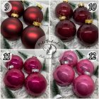 Karácsonyi gömb szett 4 darab egyedi felirattal