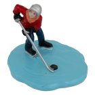 Téli sportoló figurák 6 db-os szett