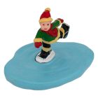 Téli sportoló figurák 6 db-os szett